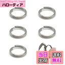【送料無料】チタン合金 キーリング 二重リング キーホルダー リング 平キーリング 外径 10mm/12mm/14mm/18mm/25mm 二重リングキーホルダ...