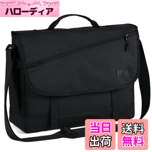 【送料無料】VASCHY ショルダーバッグ メンズ,大容量 メッセンジャーバッグ 15.6インチPC収納 15つの収納ポケット 斜めがけバッグ 軽量 撥水加工 ...