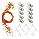 【送料無料】ジオラマ電飾に 10個セット 白色LEDスクリューバルブとスタンドベース E5 E5.5 12V-14V 電車模型 鉄道模型 建物模型 模型電飾 ジオラマ E505WT-10JP