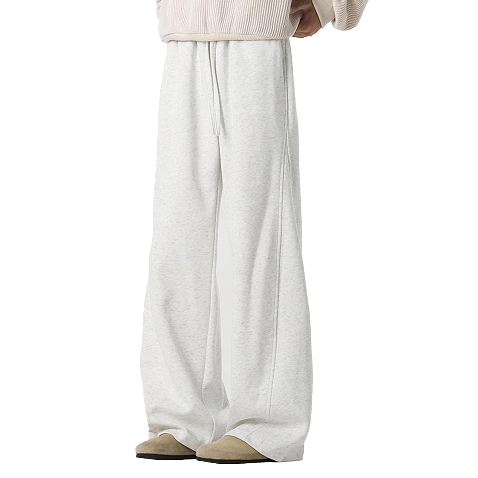 【送料無料】 スウェットパンツ スエットパンツ ワイドパンツ スポーツウェア ズボン メンズ レディース 黒 白 トレーニング ジム 春 秋 CK722 色：ホワイト、サイズ：XL