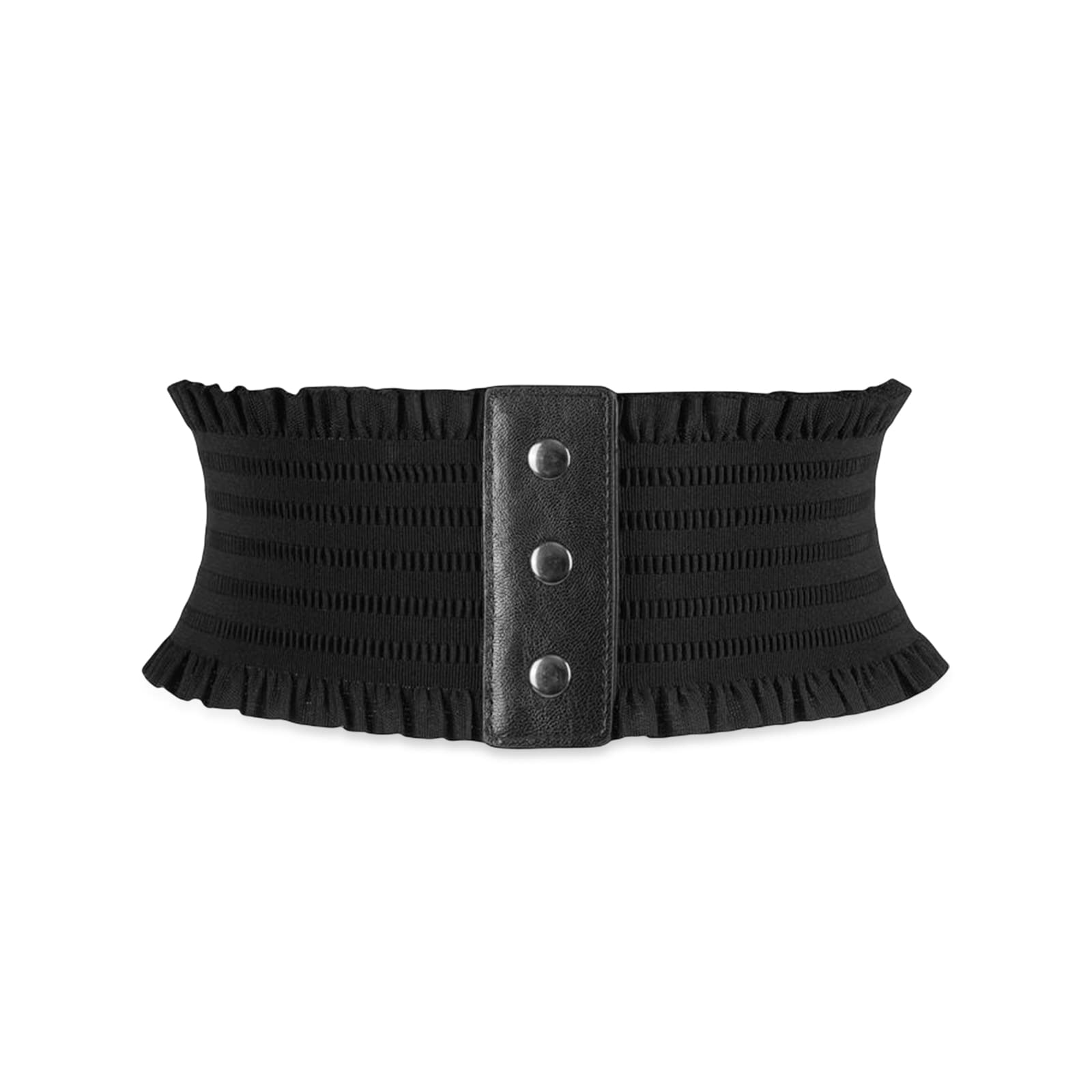 【送料無料】 レースアップ コルセット ベルト レディース 幅広 ベルト 弾性 スナップボタン ファッシ..