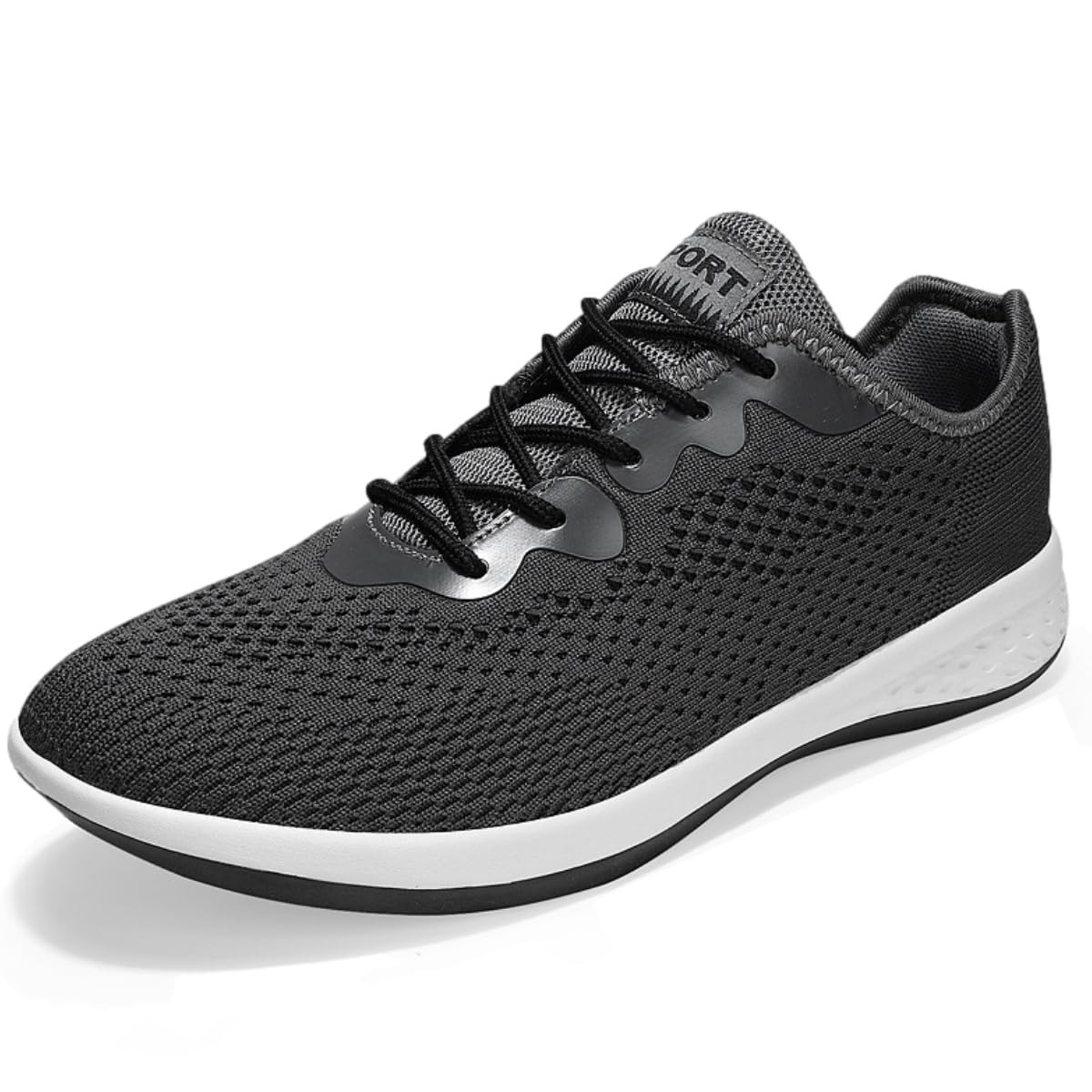 【送料無料】 超軽量 シューズ メンズ スニーカー お洒落 ランニングシューズ 滑り止め ウォーキングシューズ 通学 通勤 靴 履き心地 快適 色:グレー、サイ...