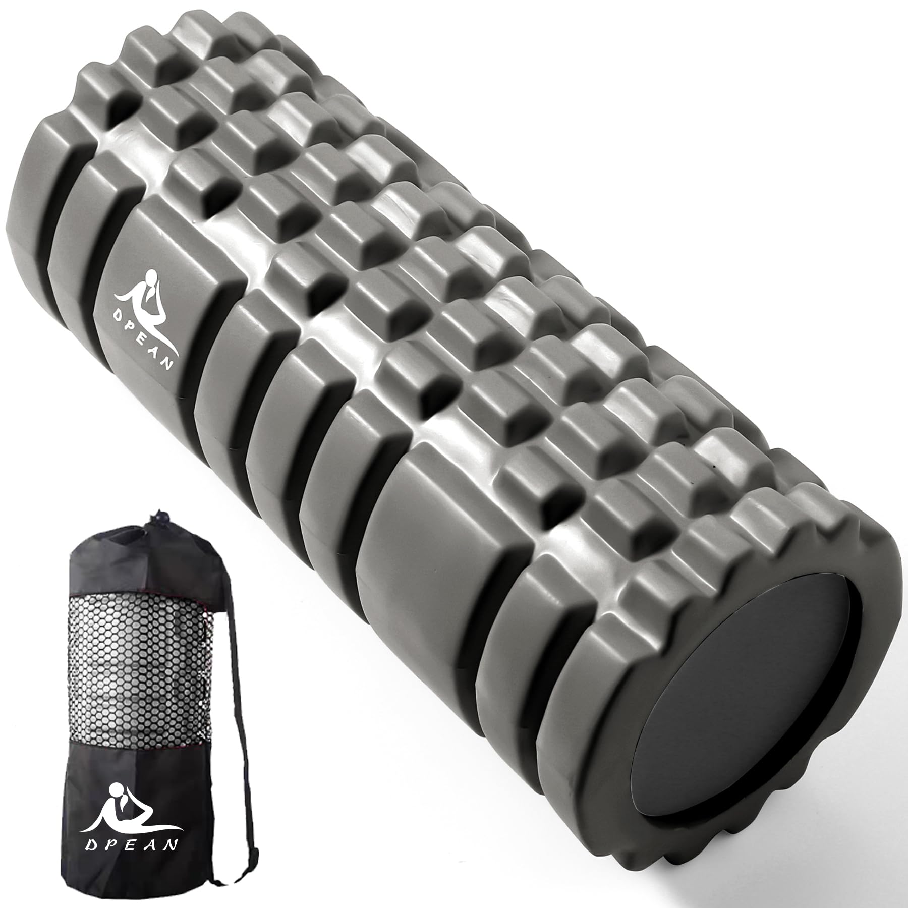 【送料無料】フォームローラー【中実 割れない】DPEAN 筋膜リリース グリッド ソリッドコア 割れない 3..