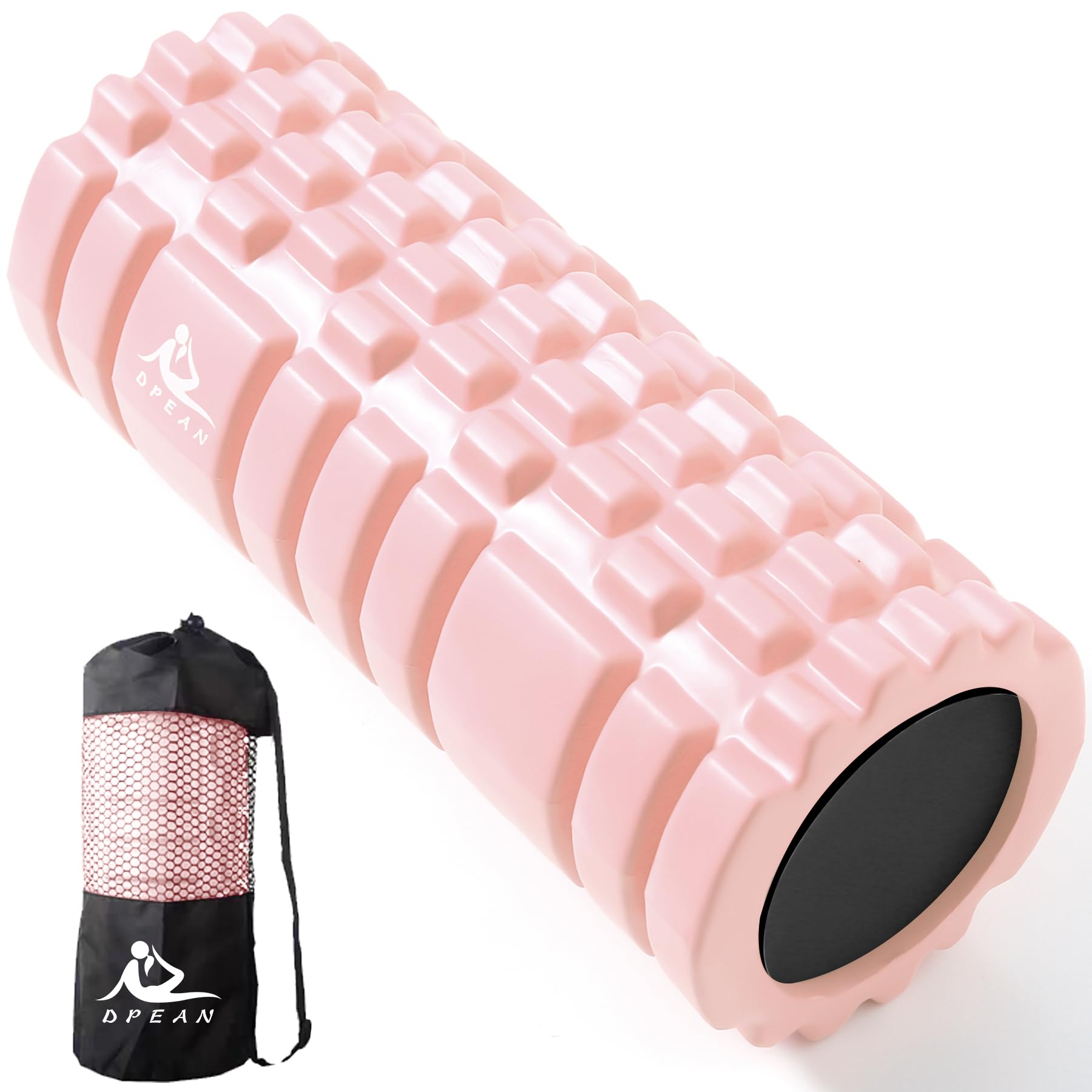 【送料無料】フォームローラー【中実 割れない】DPEAN 筋膜リリース グリッド ソリッドコア 割れない 3..