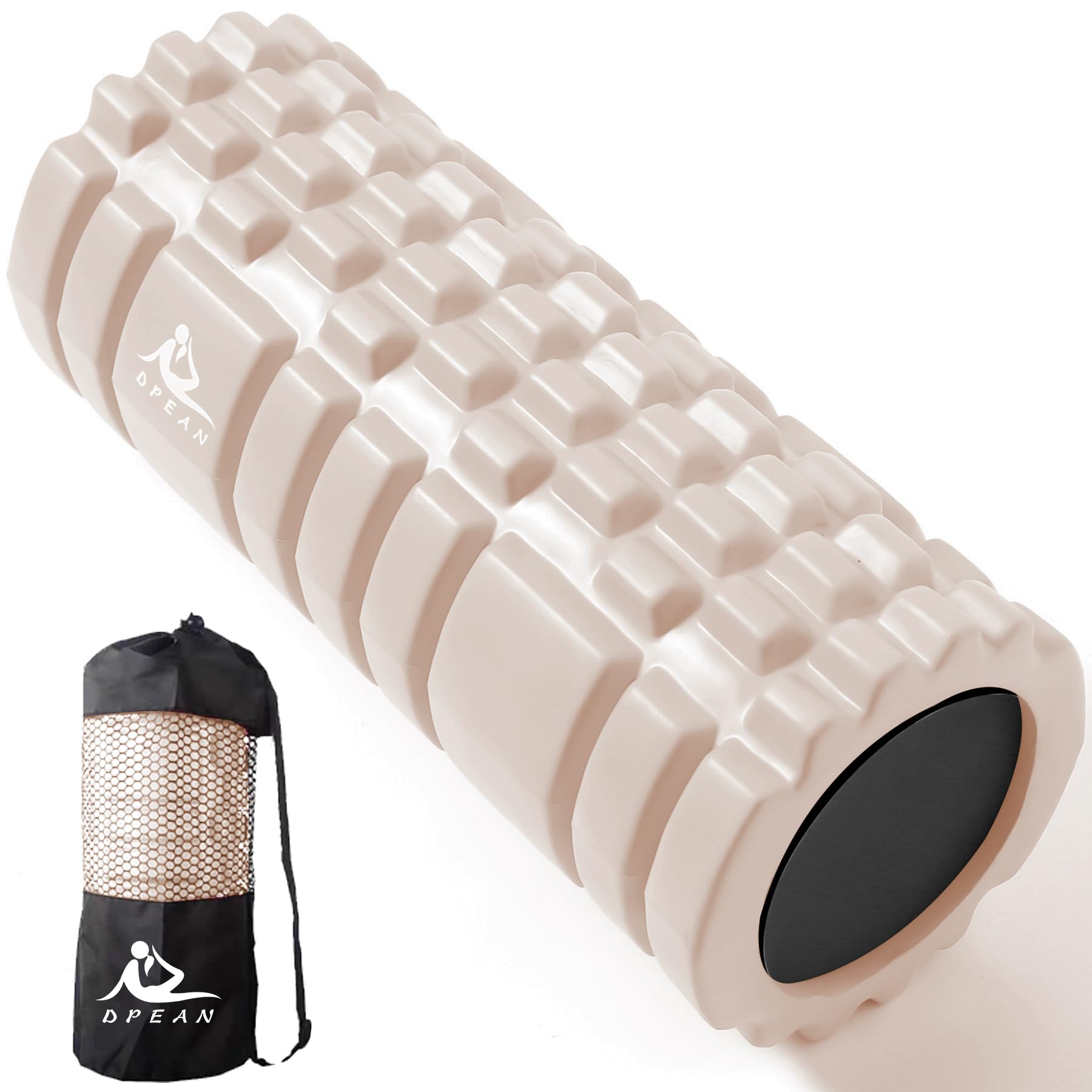 【送料無料】フォームローラー【中実 割れない】DPEAN 筋膜リリース グリッド ソリッドコア 割れない 3..