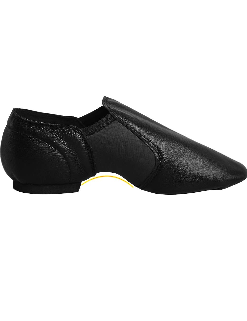 【送料無料】[Daydance] キッズ ジャズ シューズ & レディース ジャズ PU ダンス シューズ スリッポン ..