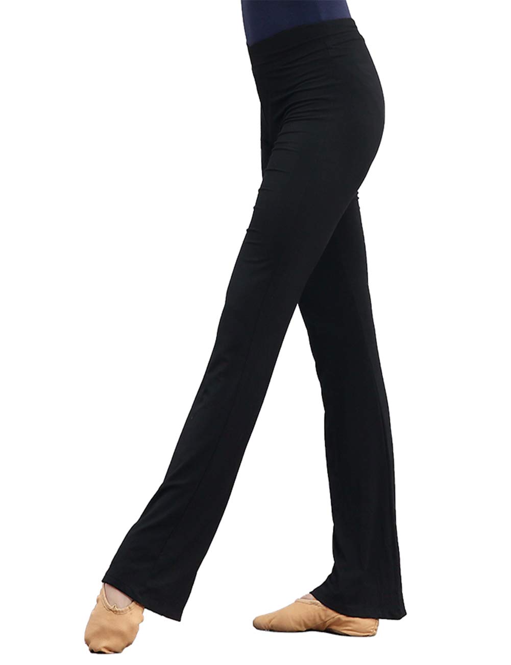 【送料無料】[Daydance] 大人 ヨガパンツ スポーツウェア フレアダンスズボン バレエパンツ 弾力性 通..