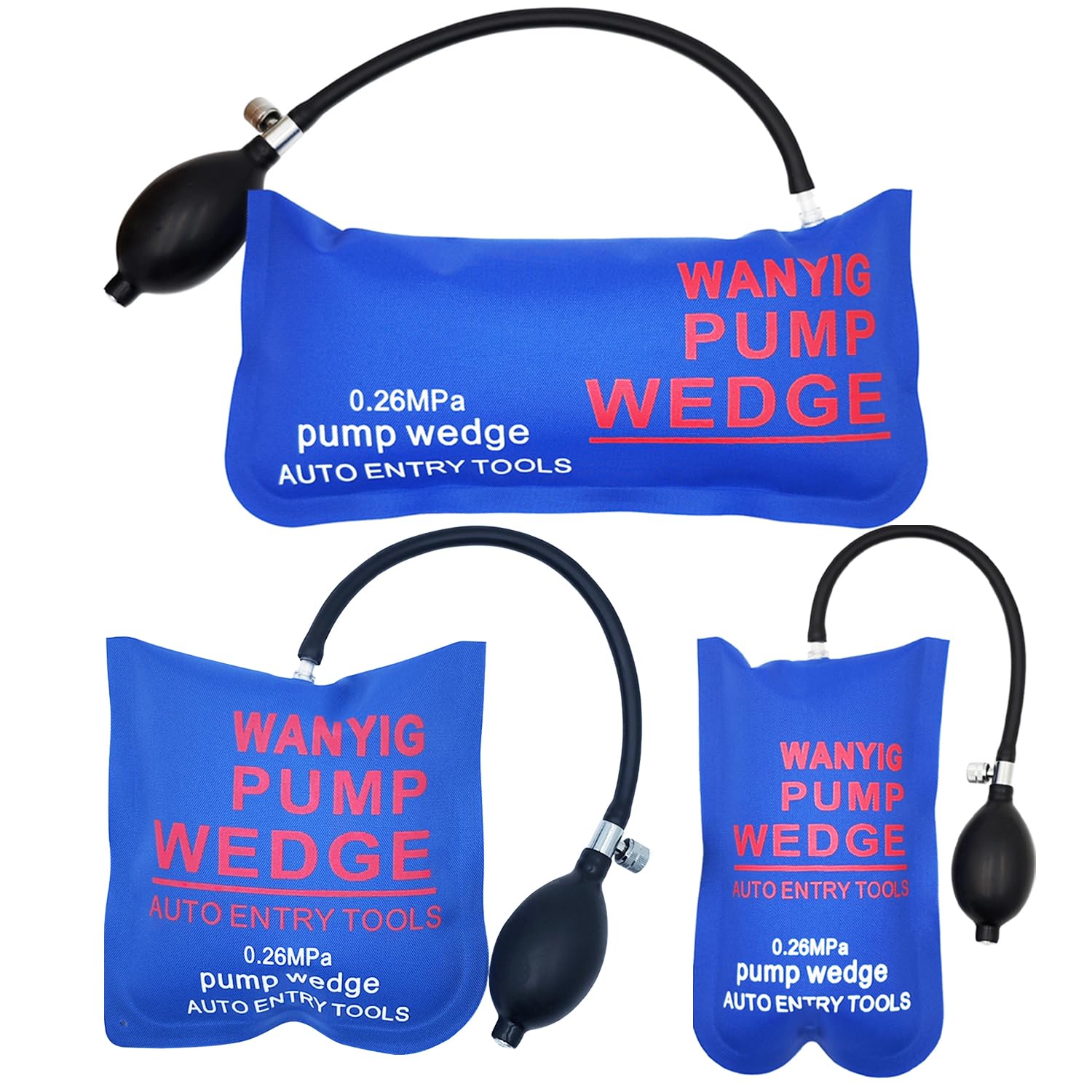 【送料無料】WANYIG エアーインフレーター エアーウエッジ ジャッキアップ 車ドアロック 解除  ...