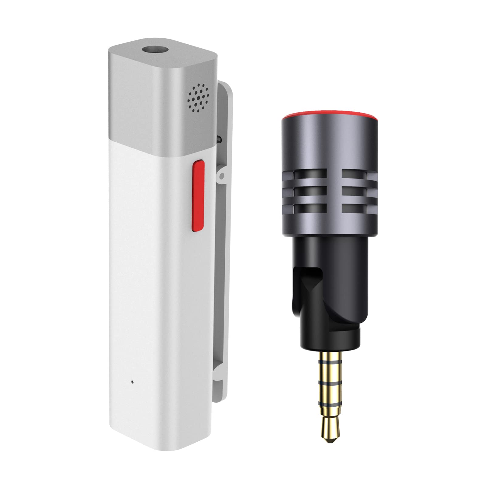 【送料無料】SabineTek SmartMike+充電式ワイヤレスマイク Bluetoothマイク ビデオカメラ用外付けマイク ノイズリダクション機能付き GoPro キャノンカメラ iPhone/Androidに対応…【Apple MFI認証済】【技術基準適合証明書TELEC収得】… 色：ホワイト、サイズ：smwh+mic