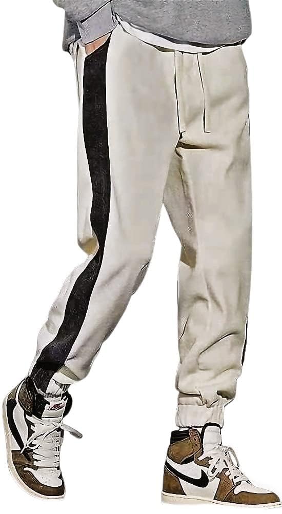 【送料無料】[emptio] [エンプティオ] サイドライン ロングパンツ ランニング ジャージーパンツ ジョガーパンツ メンズ ジョギング 色：ラインベージュ、サイズ：XL