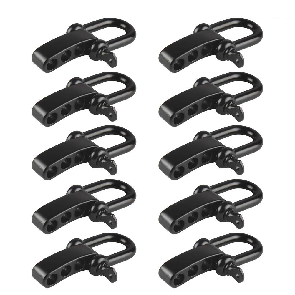 【送料無料】Urhomy u字シャックル 合金 アンカー シャックル Dタイプ 10PCS合金U形シャックルバックル..