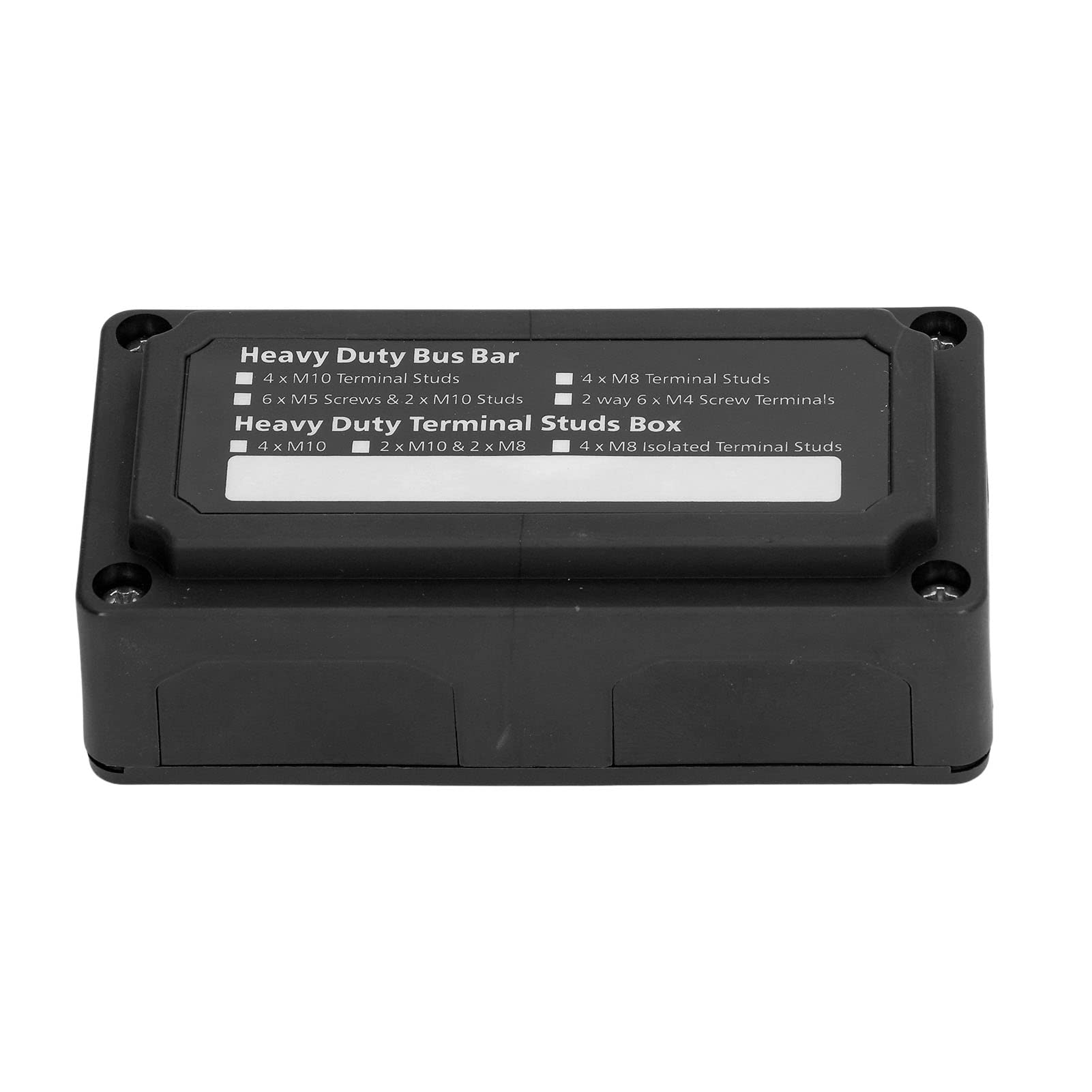 【送料無料】J-ouuo 配電ブロック M8 ねじ端子バスバー DC 48V 300A 自動車ボート用 色：暗灰色