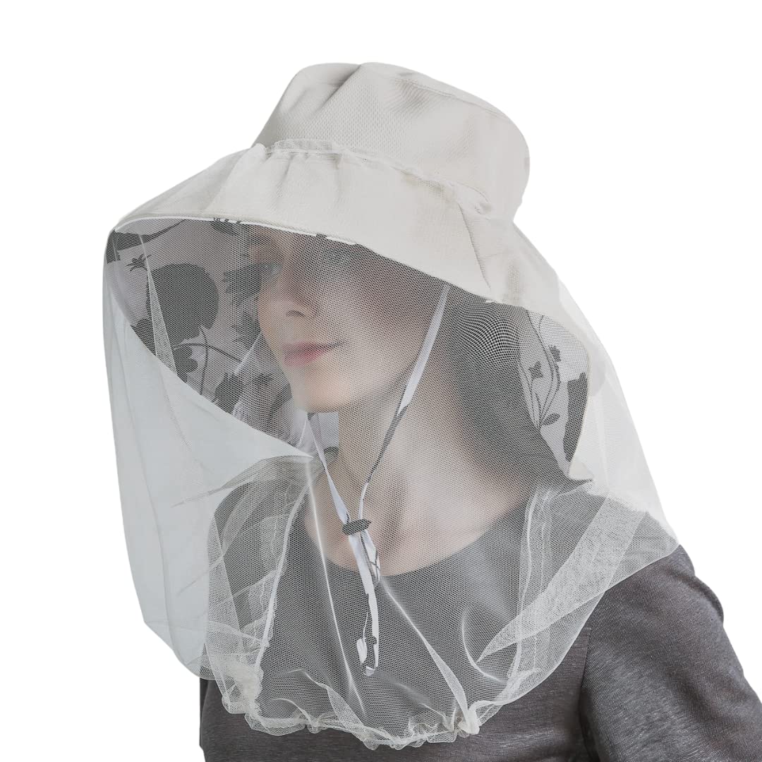 【送料無料】[F Flammi] 蚊除け帽子 網付き帽子 防虫ネット 蚊よけ 虫除けヘッドネット レディース メ..