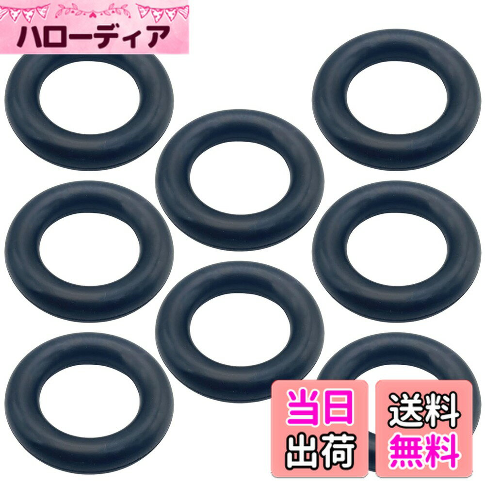 【送料無料】TIGRE BLANC マフラー ハンガー 汎用 ブランケット リング ブッシュ 吊りゴム 経年 劣化 交換 ゴム 外径 6cm 内径 3.6cm 色：黒 8個 セット