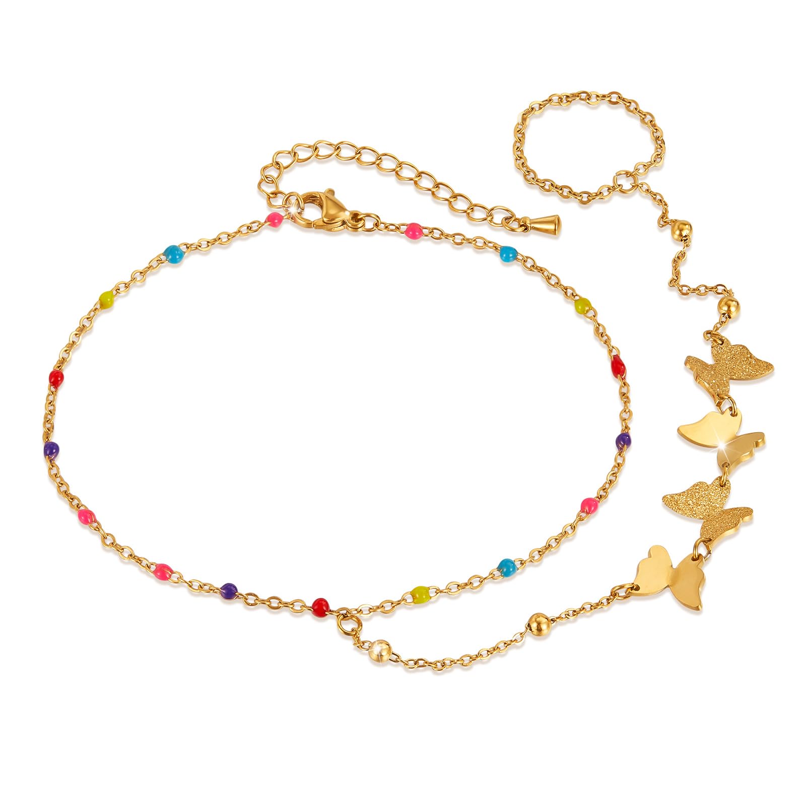 【送料無料】[Richapex]レディースアンクレット ビーチフットチェーン つま先 ウェディング アンクルブレスレット 足首 チェーン 夏 金属アレルギー対応 色：スタイル1