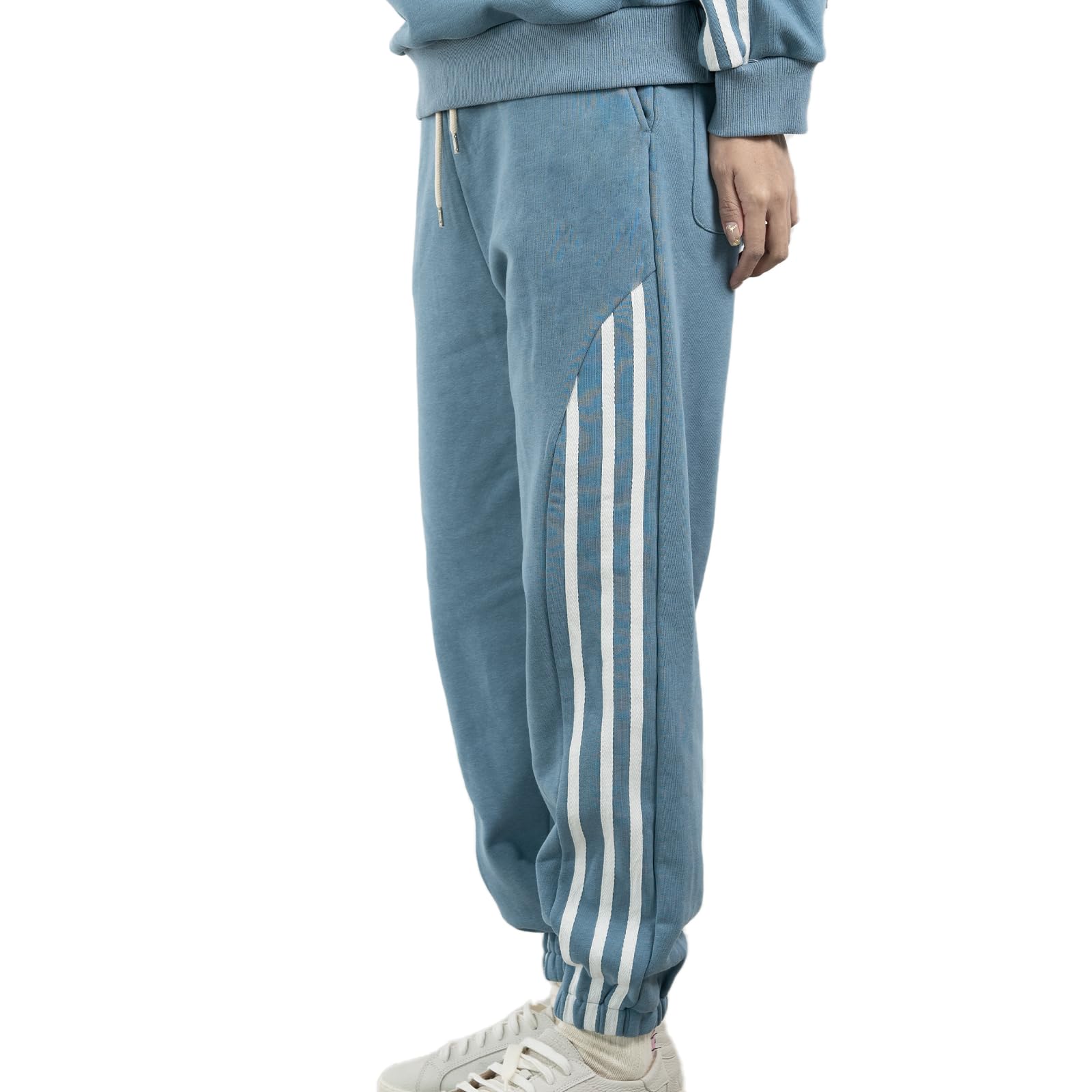 【送料無料】[iito.seasons] レディース ジャージ 下 フィットネスパンツ スウェットパンツ ロングパンツ ジョガーパンツ トレーニング ランニング ゆったり スポーツ カジュアル ボトムス ダンス ヨガ 色：ブルー、サイズ：M