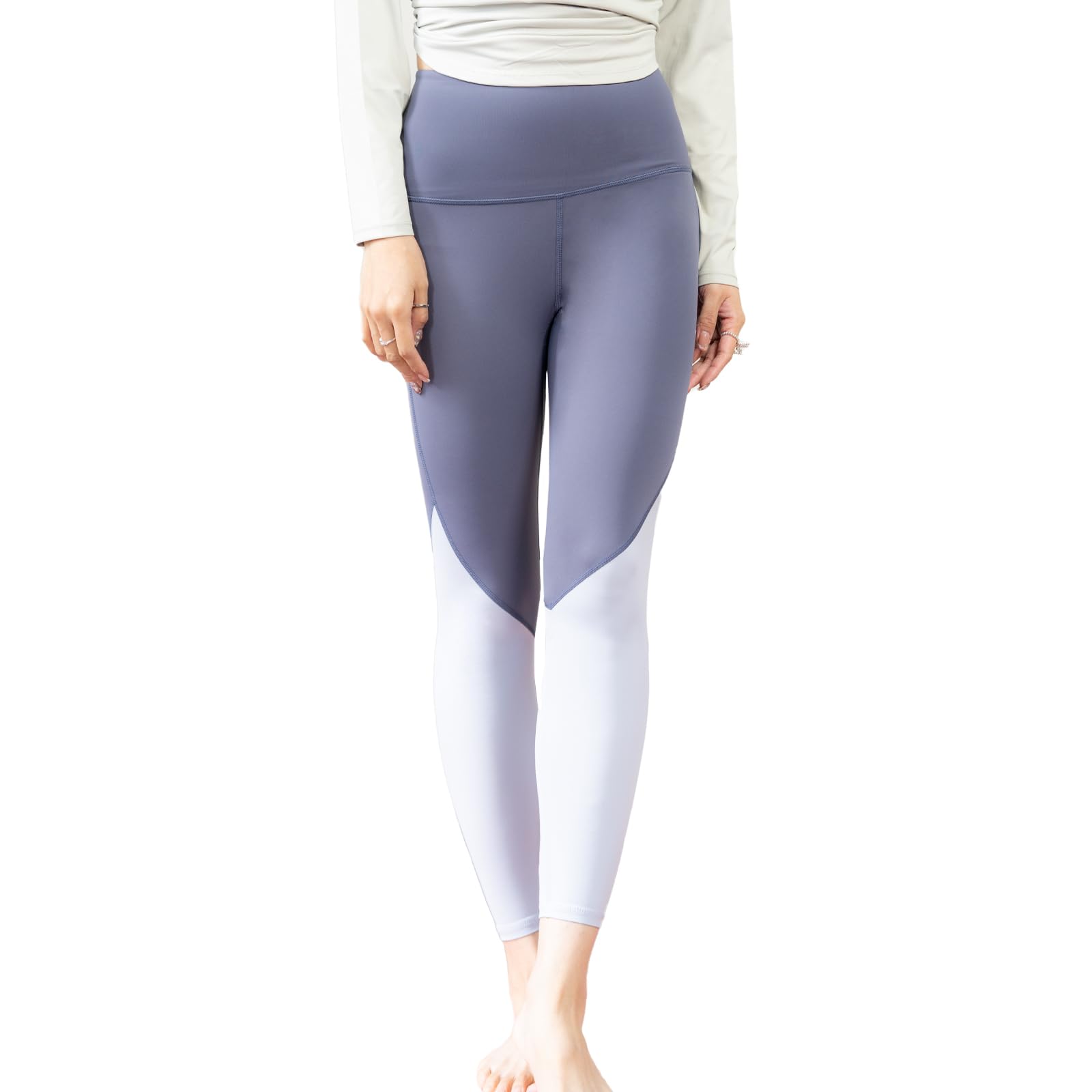 【送料無料】[iito.seasons] ヨガパンツ レギンス ハイウエスト 無地 9分丈 美脚 ヨガ フィットネス スポーツタイツ 9分丈 美尻 吸汗速乾 トレーニング フィットネス 色：グレー、サイズ：XL
