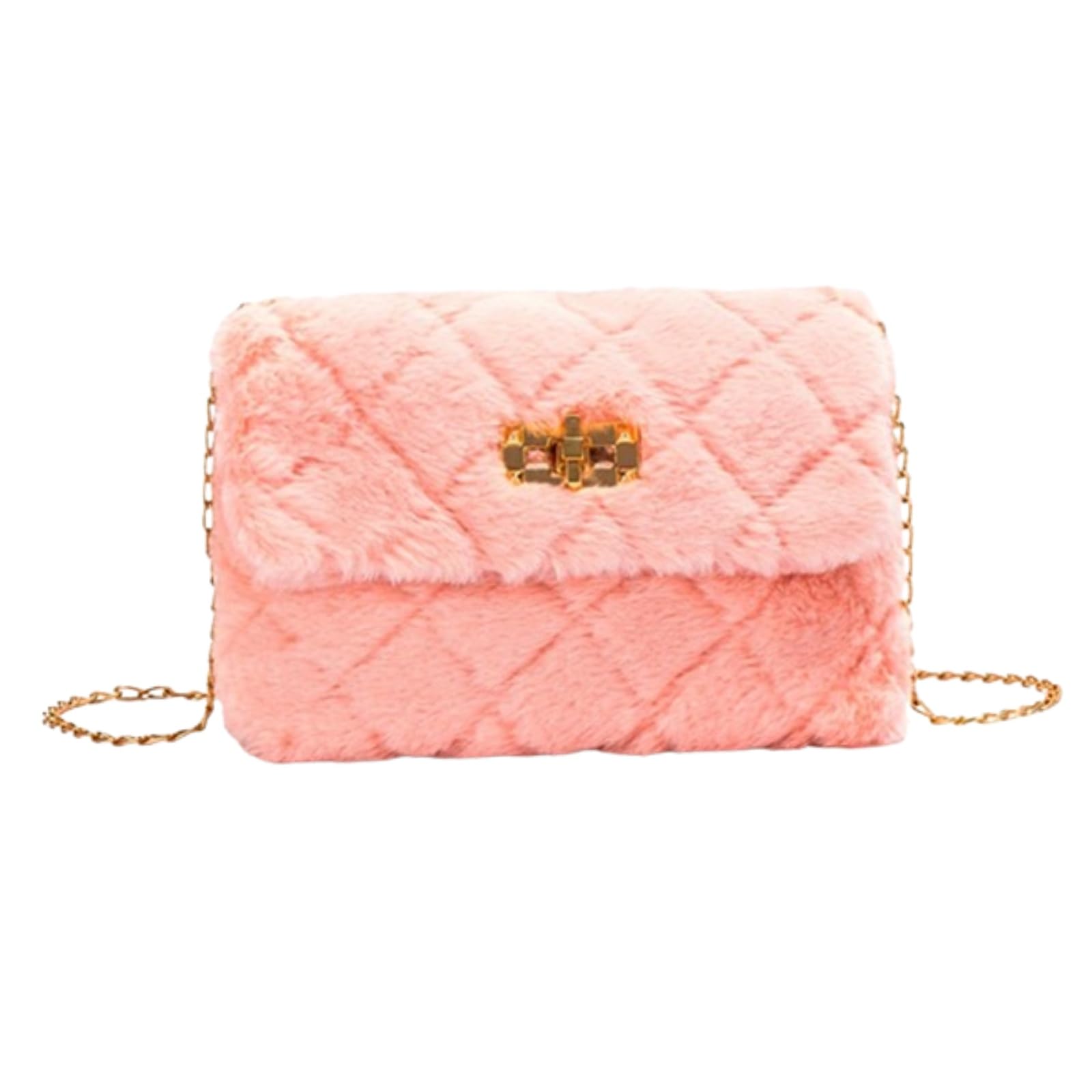 【送料無料】[APOSITV] キルティング ミニバッグ ファーバッグ ショルダーバッグ レディース モコモコ ..