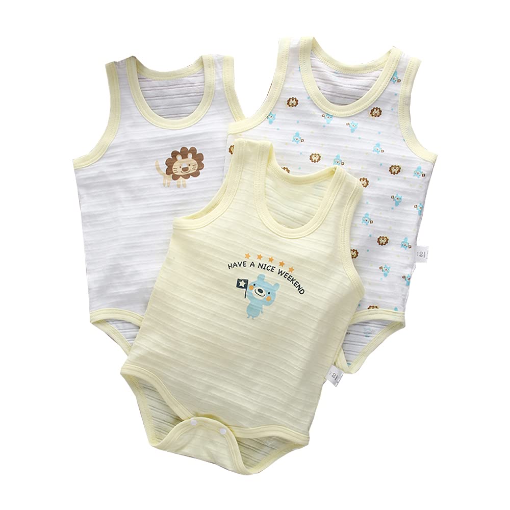 【送料無料】Baby Koiベビー服 三枚組 キャミソール ロンパース 肌着 夏 カバーオール ボディシャツ男..