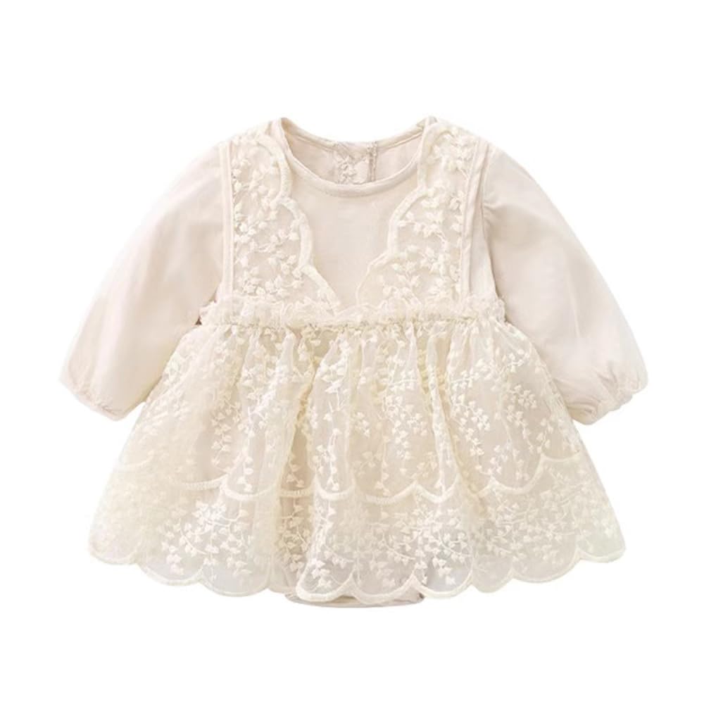 【送料無料】[Baby koi] ベビー服子供服女の子洋服春秋長袖ワンピーススカート付き髪飾りガールズカジ..