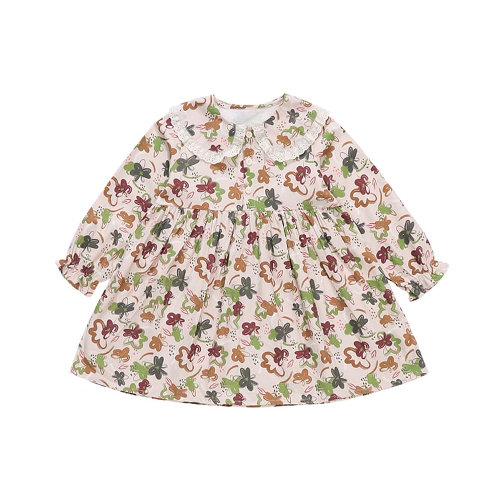 【送料無料】[Baby koi] ガールズ服長袖ワンピース女の子春秋洋服フォーマル子供ドレス結婚式お宮参り..