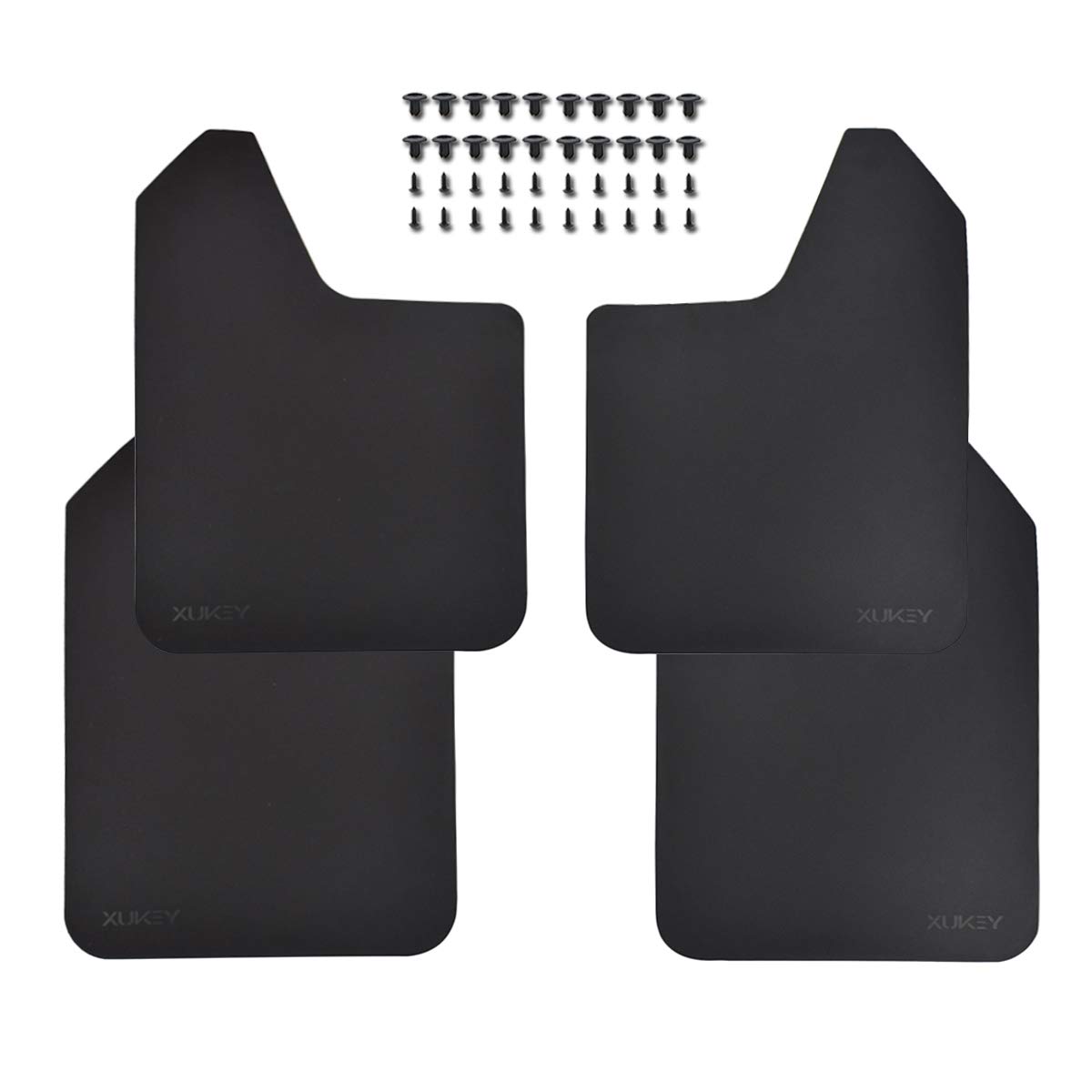 【送料無料】車用マッドガード 汎用マッドフラップ 泥除け マッドガード 軽トラ 軽 自動車 乗用車 小型車 [2pcs] (sports) 色：4 pcs ブラック