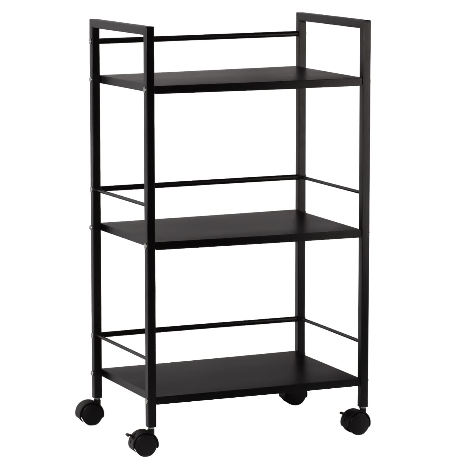 【送料無料】Secchuu スチールラック 収納ワゴン デスク下収納 サイド収納 ストッパー付きキャスター ..