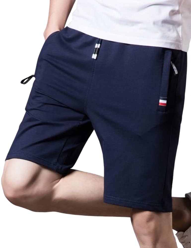 【送料無料】[アスペルシオ] お洒落 5分丈 ハーフパンツ 膝上 涼しい 半ズボン ストリート ファッション メンズ 色：ミッドナイトブルー、サイズ：2XL