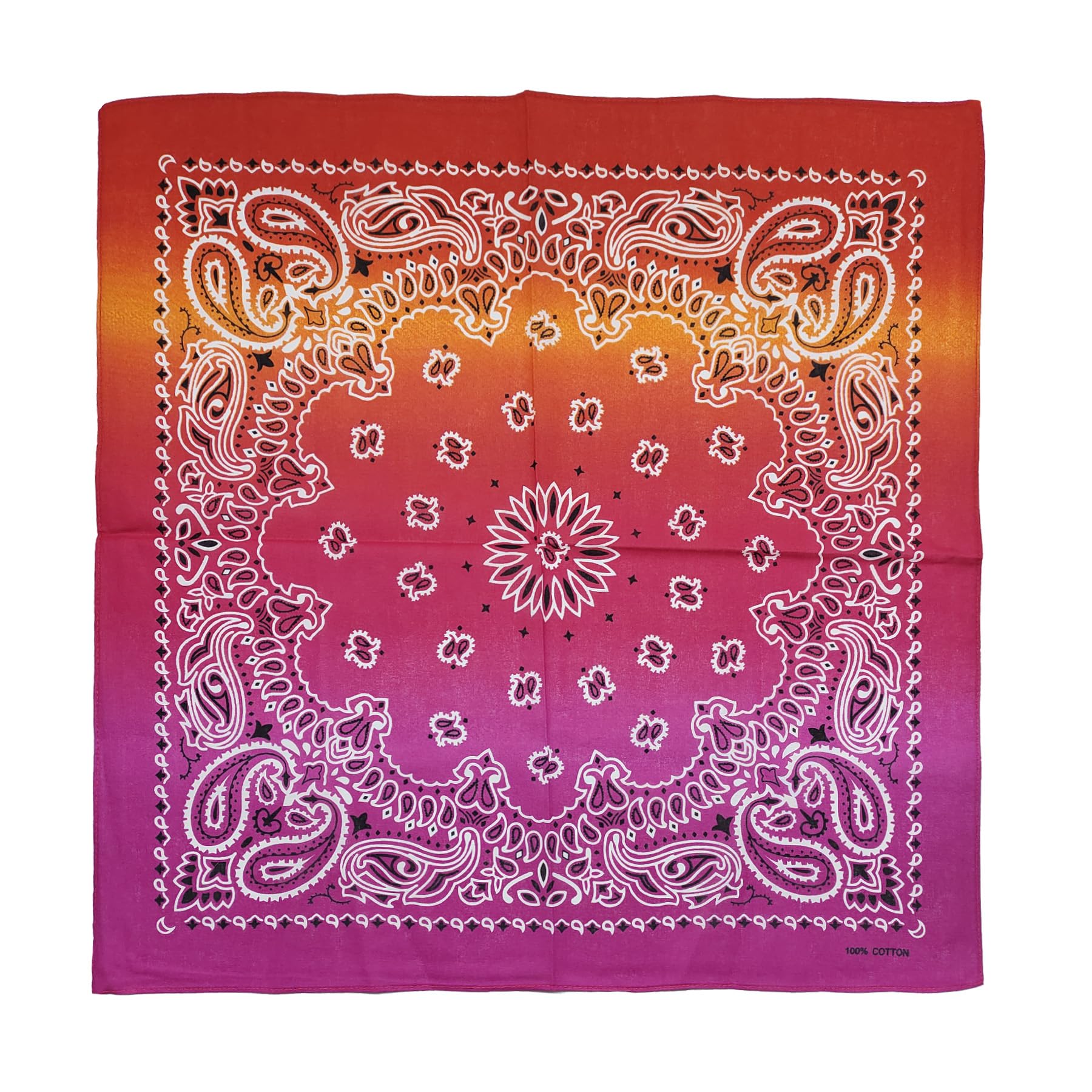 【送料無料】[kakatrend] バンダナ ペイズリー 三角巾 大人 綿100% おしゃれ ハンカチ コットン ばんだ..