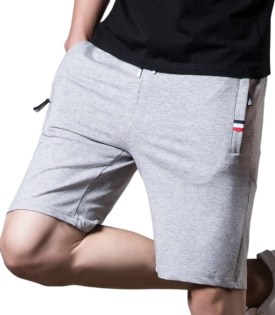 【送料無料】[アスペルシオ] お洒落 5分丈 ハーフパンツ 膝上 涼しい 半ズボン ストリート ファッション メンズ 色：ファンタムグレイ、サイズ：M