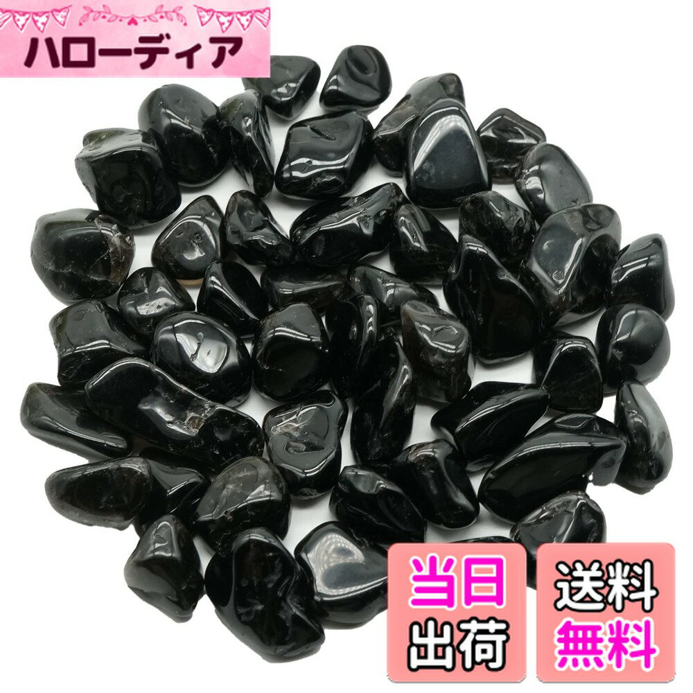 【送料無料】[stone_house] モリオン さざれ さざれ石 黒水晶 サザレ Lサイズ 大粒 天然石 パワーストーン チベット産 AAA 100g ネイル オルゴナイト 浄化 色：ブラック