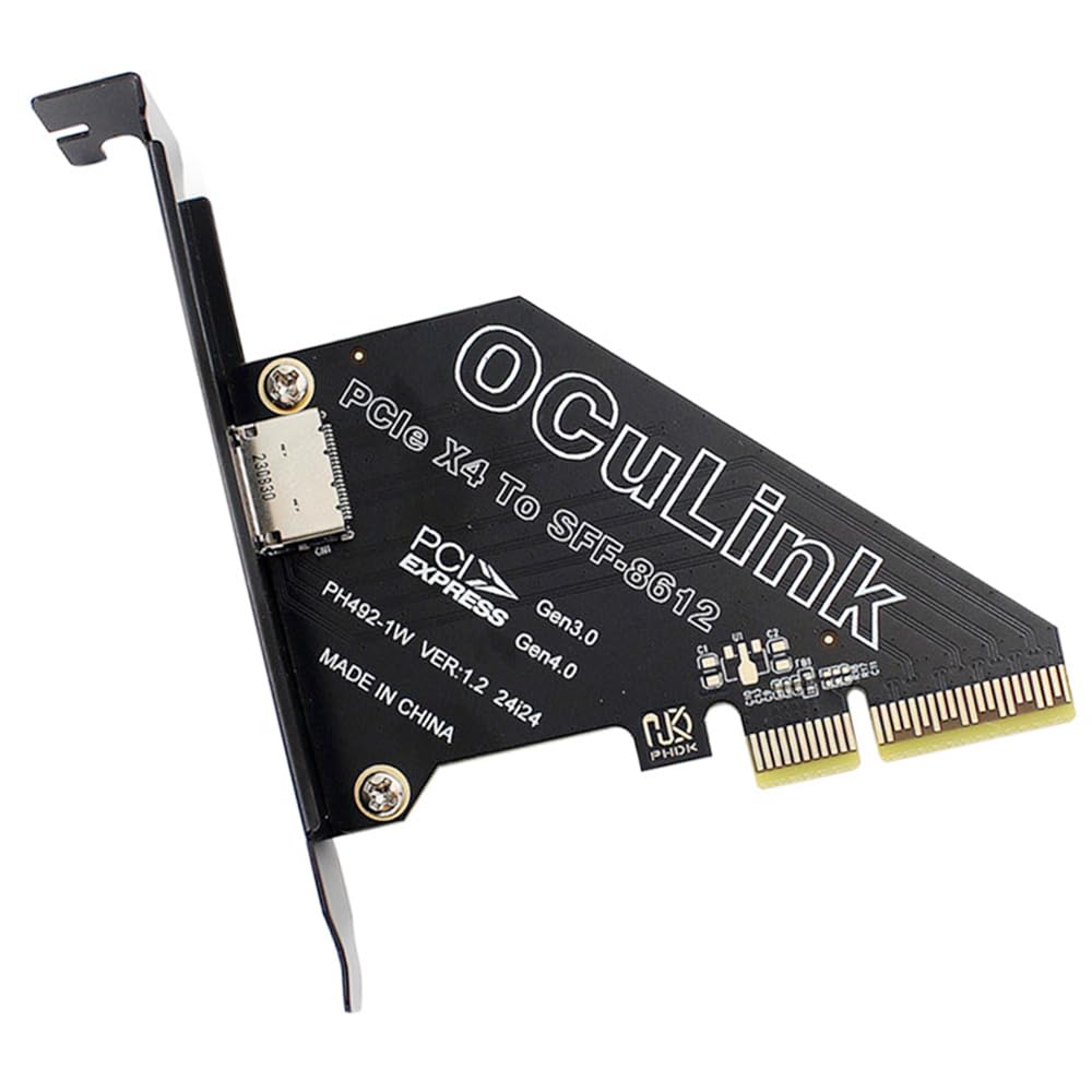 【送料無料】Xiwai OCULINK PCIE PCI-EXPRESS SFF-8611 8x 8 レーン - デュアル SFF-8087 4x SSD デー..
