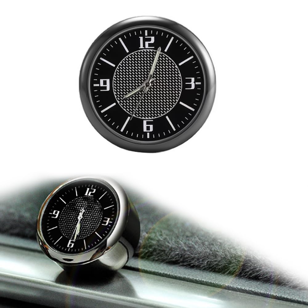 【送料無料】KASELIN ミニ クォーツ時計 高精度 夜光 自動車用時計 車内時計 小型 ダッシュボード時計 ..