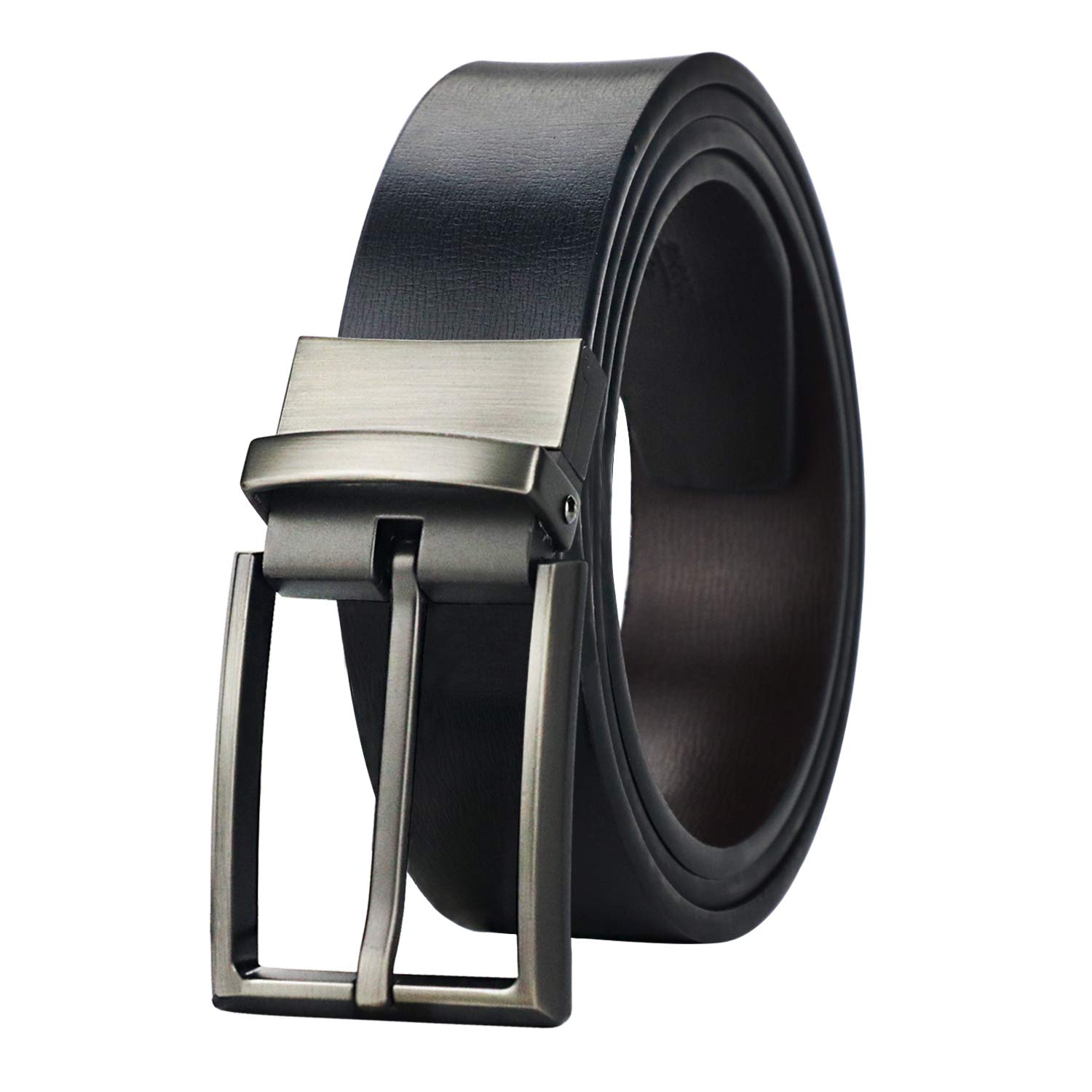 【送料無料】[アルフィリ] ベルト メンズ ビジネス カジュアル おおきいサイズ おしゃれ メンズベルト 紳士ベルト ビジネスベルト バックルベルト リバーシブル ベルト一本 色：タイプ5、サイズ：120
