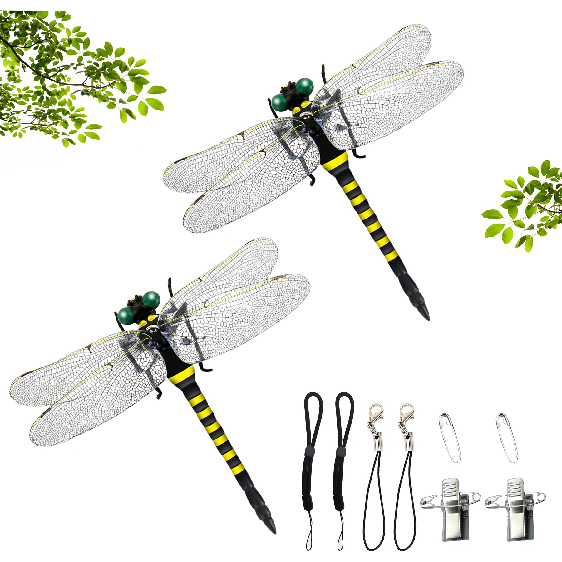 【送料無料】DODOGOD 虫除けトンボ 虫除けグッズ 5匹セット 正規品 大きい 12cm 伸縮ストラップき 安全..