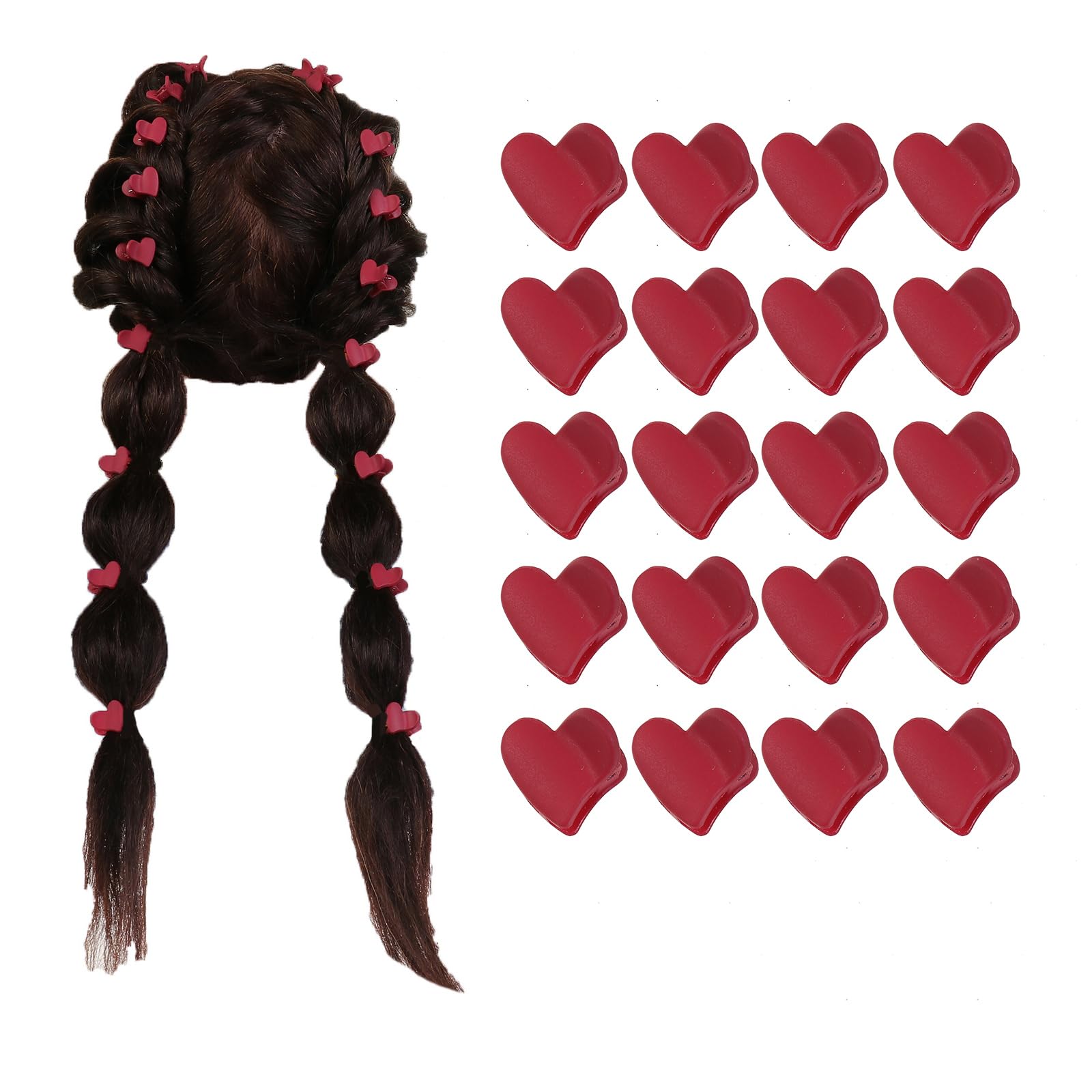 【送料無料】YiYiLai 20点セット ミニ バンスクリップ 小さめ まとめ髪 クリップ 小さい レディース 秋..