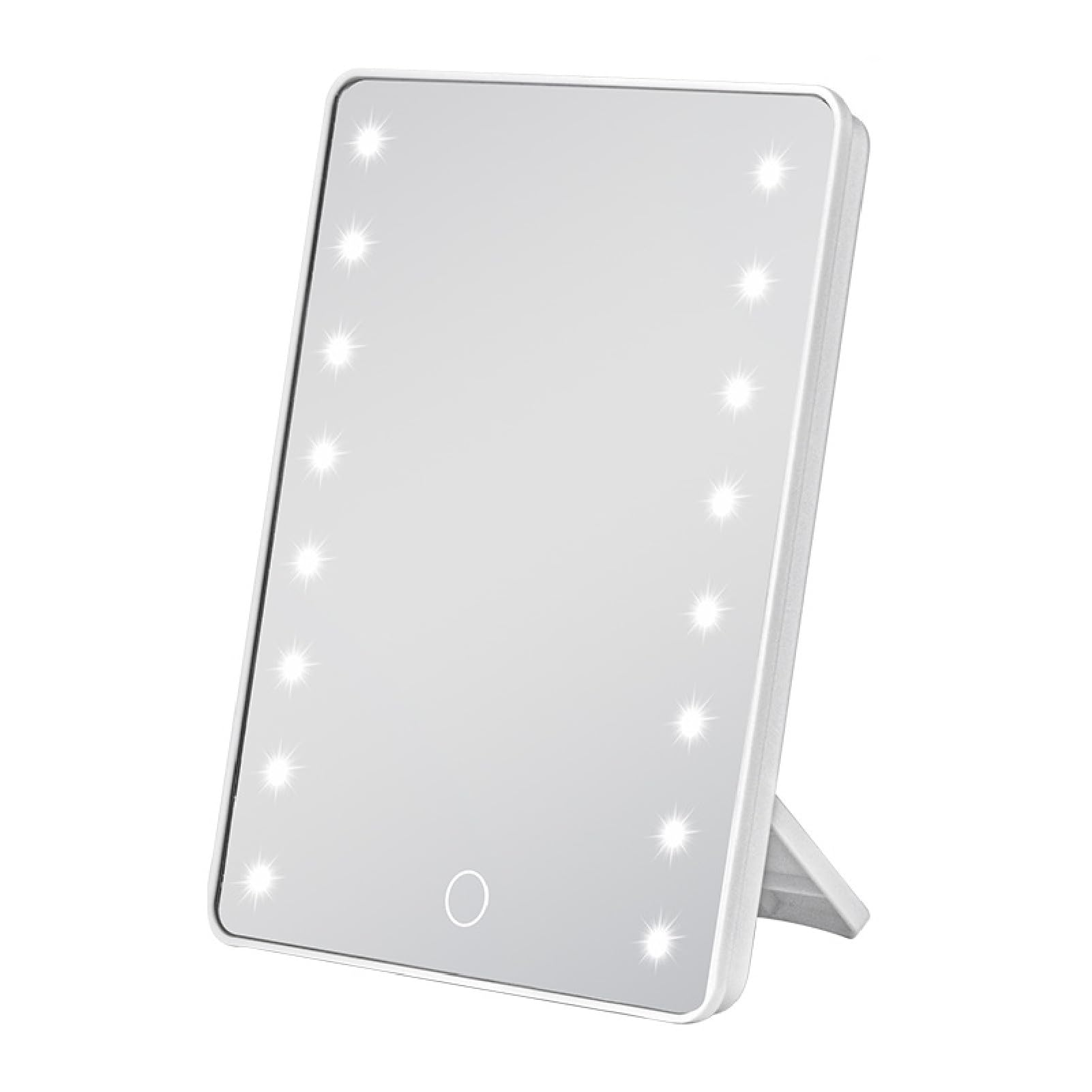 【送料無料】CAWKAY 化粧鏡 化粧ミラー 16個LEDライト付き 無段階調光 卓上 電池女優ミラー スタンドミ..