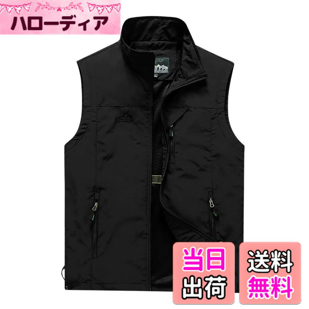 【送料無料】[inotenka] M-7XL メンズ ベスト アウトドア 釣り 撮影 登山 メッシュ ベスト 作業着 速乾..
