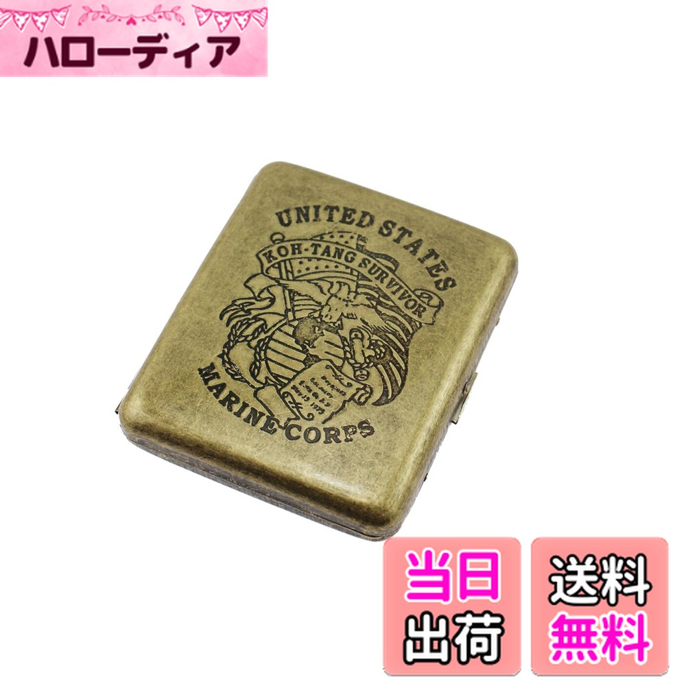 【送料無料】Speed mao シガレットケース タバコケース 煙草入れ 名刺 カード入れ アンティークゴールド 海軍旗