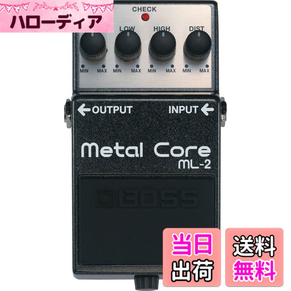 商品情報商品の説明商品紹介 攻撃的なハイ・ゲイン・サウンドを生み出す、ラウド系サウンドに最適なディストーション・ペダル。 ご注意（免責）＞必ずお読みください ※ 初期不良以外は返品不可主な仕様 デス・メタル直系の攻撃的な歪みサウンドをつくり出すディストーション・ペダル。7弦ギターやドロップ・チューニングにも効果的なLOWEQ、メタリックな質感を出すHIGHEQを装備。規定出力レベル：-20dBu出力インピーダンス：1kΩ推奨負荷インピーダンス：10kΩ以上コントロール：ペダル・スイッチ、レベルつまみ、ローつまみ、ハイつまみ、ディストーションつまみインジケーター：チェック・インジケーター（バッテリー・チェック兼用）接続端子：インプット・ジャック、アウトプット・ジャック、ACアダプター・ジャック（DC9V）