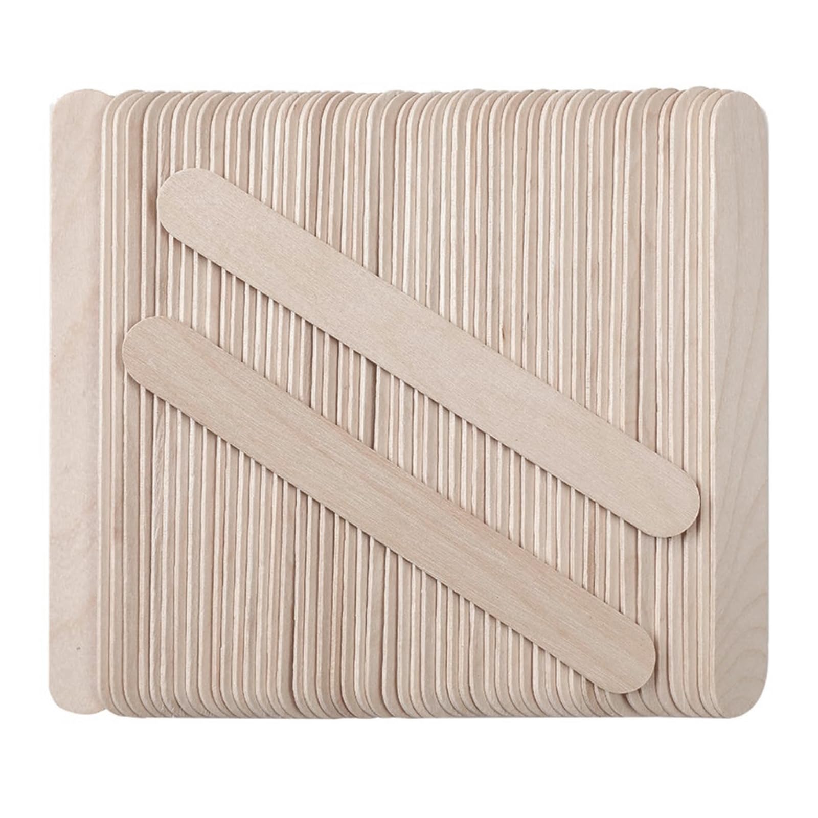 【送料無料】YANYULI ウッドスティック スティック棒 100本入り 15cm*1.8cm ブラジリアンワックス脱毛 スパチュラ 使い捨て済スパチュラ 木ヘラ ウッドスパチュラ 業務用