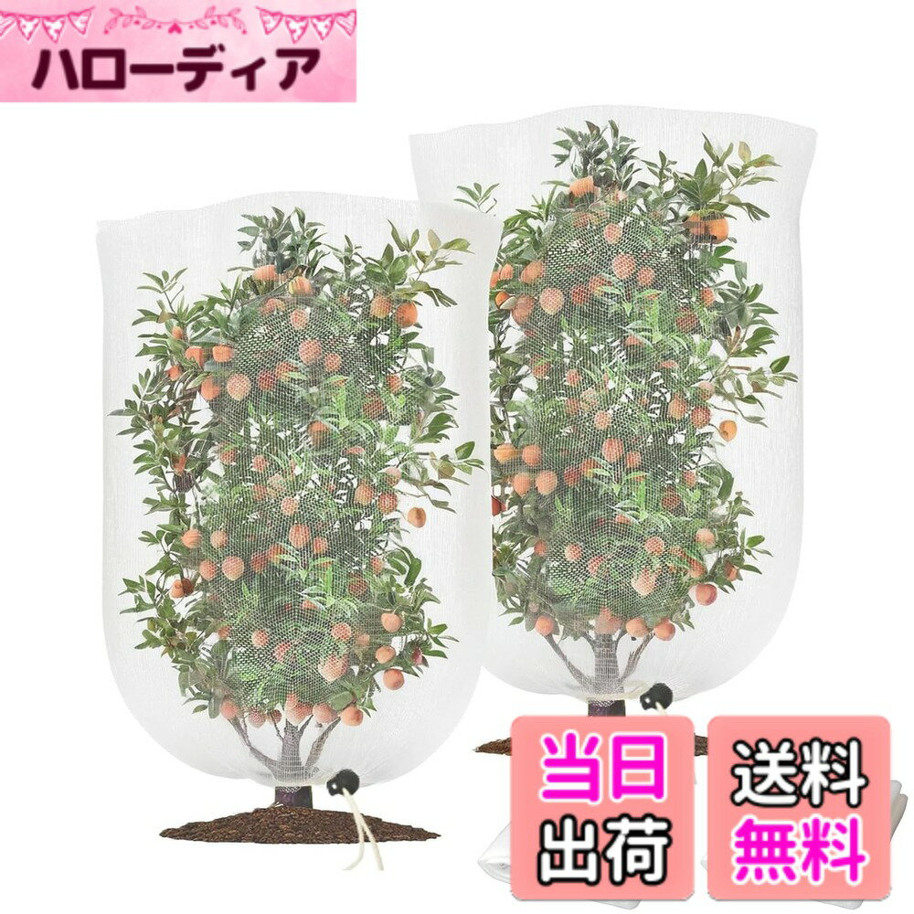 【送料無料】YIBOOOM 防虫ネット 植物保護カバー 防鳥ネット 2個セット 保護カバー 虫鳥除け ...