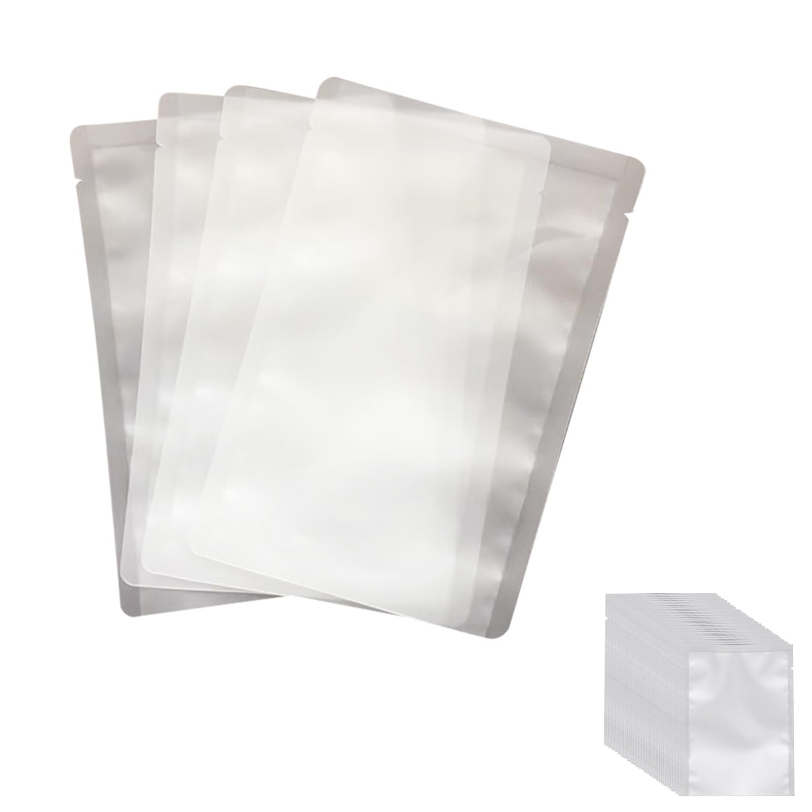 【送料無料】YIBOOOM トラベルポーチ容器 熱圧着 パウチ 100個セット ヘアアイロンの熱で封ができる 小分け用 収納 液体バッグ 詰め替えボトル ポーチ 漏れ防止 クリーム 化粧水 化粧水 シャンプーなどの収納に最適 持ち運びに便利 旅 色：縦9x横5cm，約5ml、サイズ：1