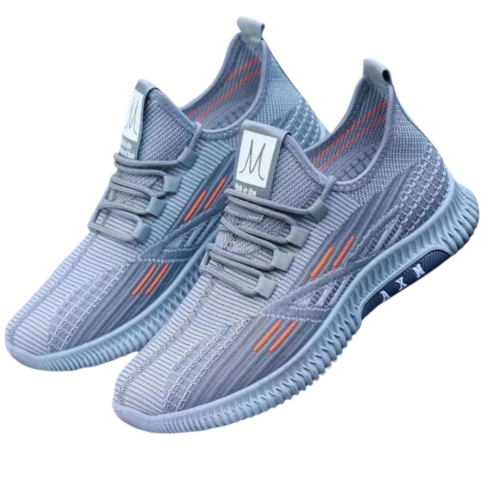 【送料無料】[Nestkanina] スニーカー ウォーキングシューズ 運動靴 メンズ クッション性 歩きやすい 軽量 通気 スポーツ ランニング ジム フィットネス 通学 SHO049 色：グレー、サイズ：27.0 cm