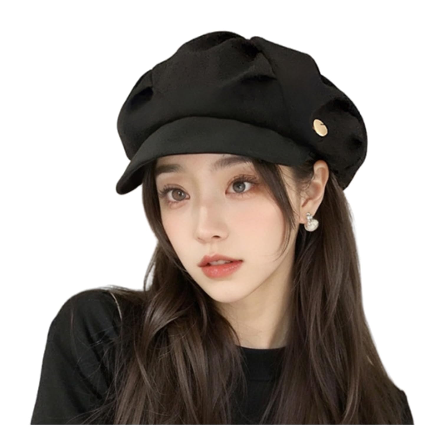 【送料無料】[Weuiean] キャスケット 帽子 レディース ハンチング帽 キャップ つば付き uvカット 春夏 ..