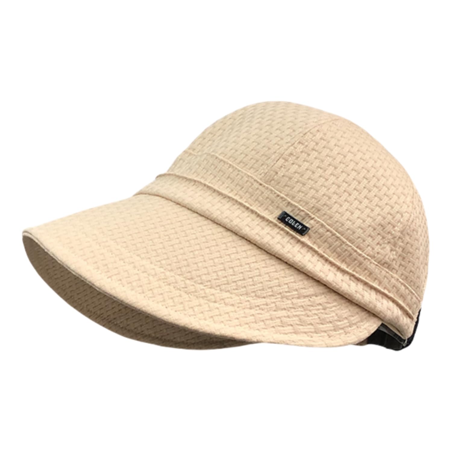 【送料無料】[Weuiean] 帽子 UVカット レディース チェック柄 キャップ 弾性コード付き つば広 折り畳..