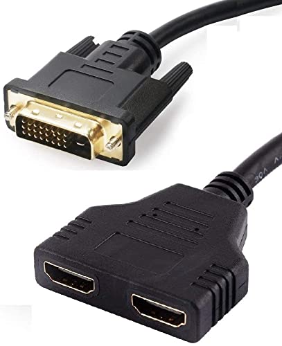 【送料無料】Sound Wave【 Dual HDMI(F) ーDVI (24+1) スプリッター ケーブル 】1080P ダブル HDMI メ..