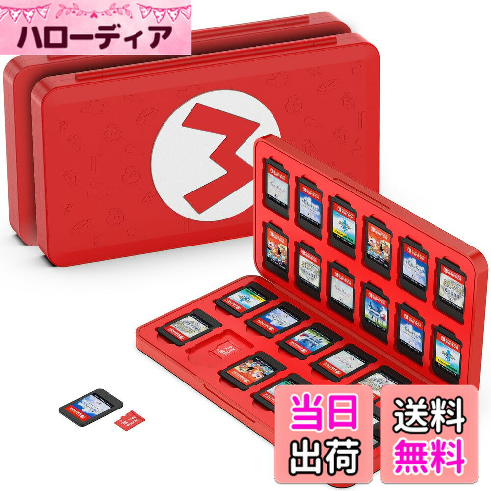 ������̵����GeeRic 24�� �����५���� ��Ǽ�ܥå��� �����å� �б� ���եȥ����� 24��Micro SD ���꡼������ ��Ǽ�� Switch/Swi...