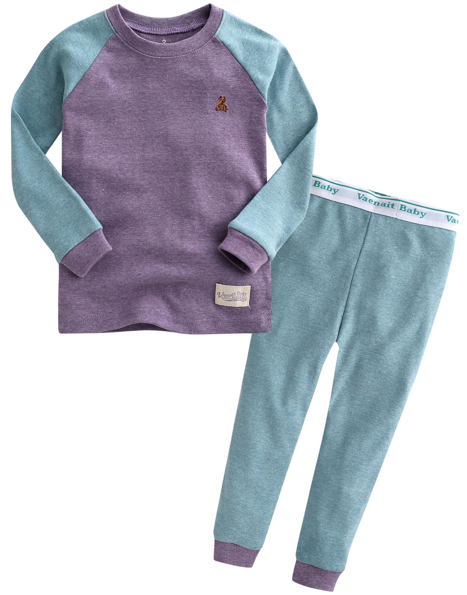 【送料無料】[Vaenait Baby] 12ヶ月-9歳キッズ子供ベビー服綿100％ルームウェア長袖パジャマ寝間着上下..