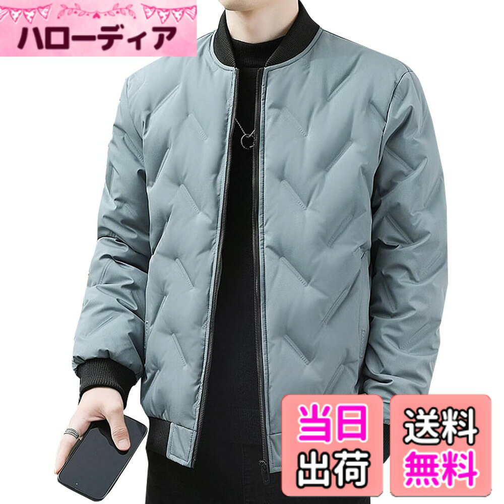 【送料無料】[Bligo] ダウンジャケット メンズ 冬服 中綿ジャケット アウター 立ち襟 ジップ ...